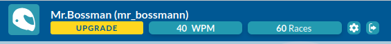 40 wpm average achieved